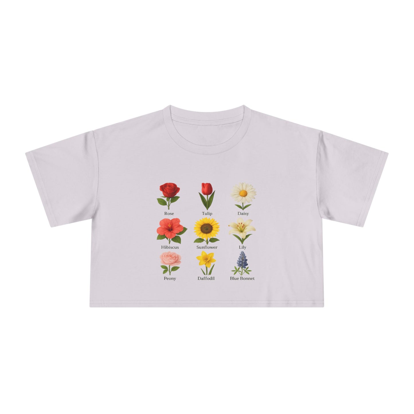 Floral Symphony Crop Tee