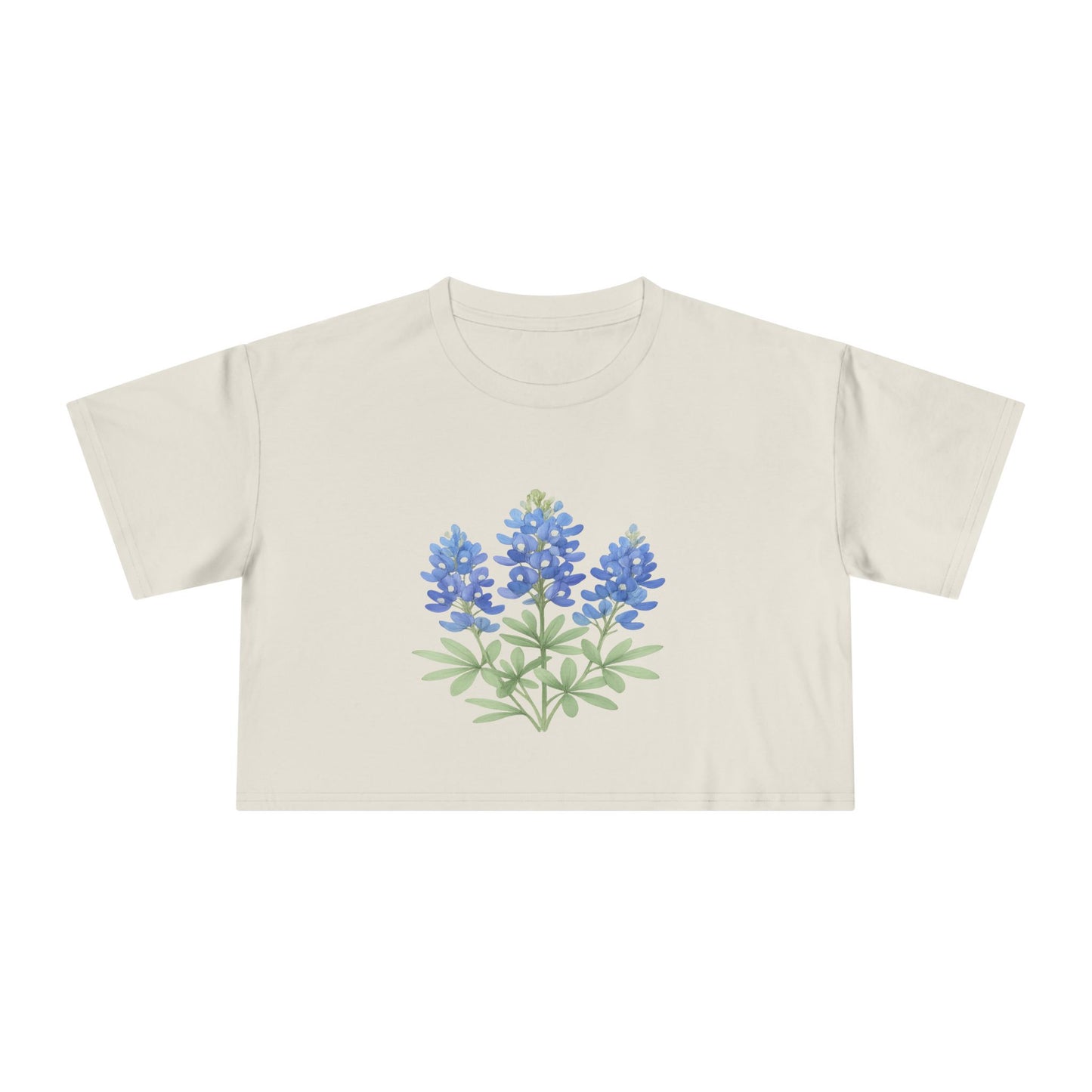 Lone Star Bluebonnet Crop Top