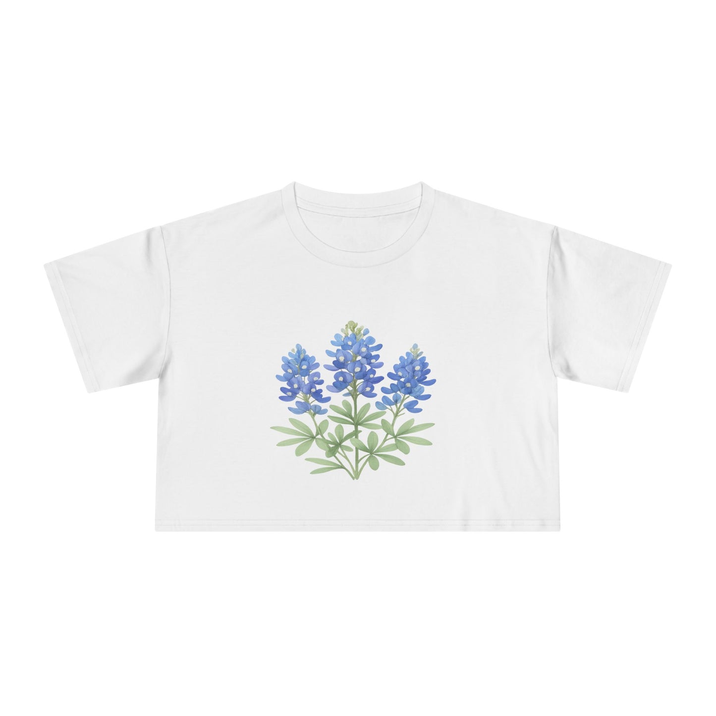 Lone Star Bluebonnet Crop Top