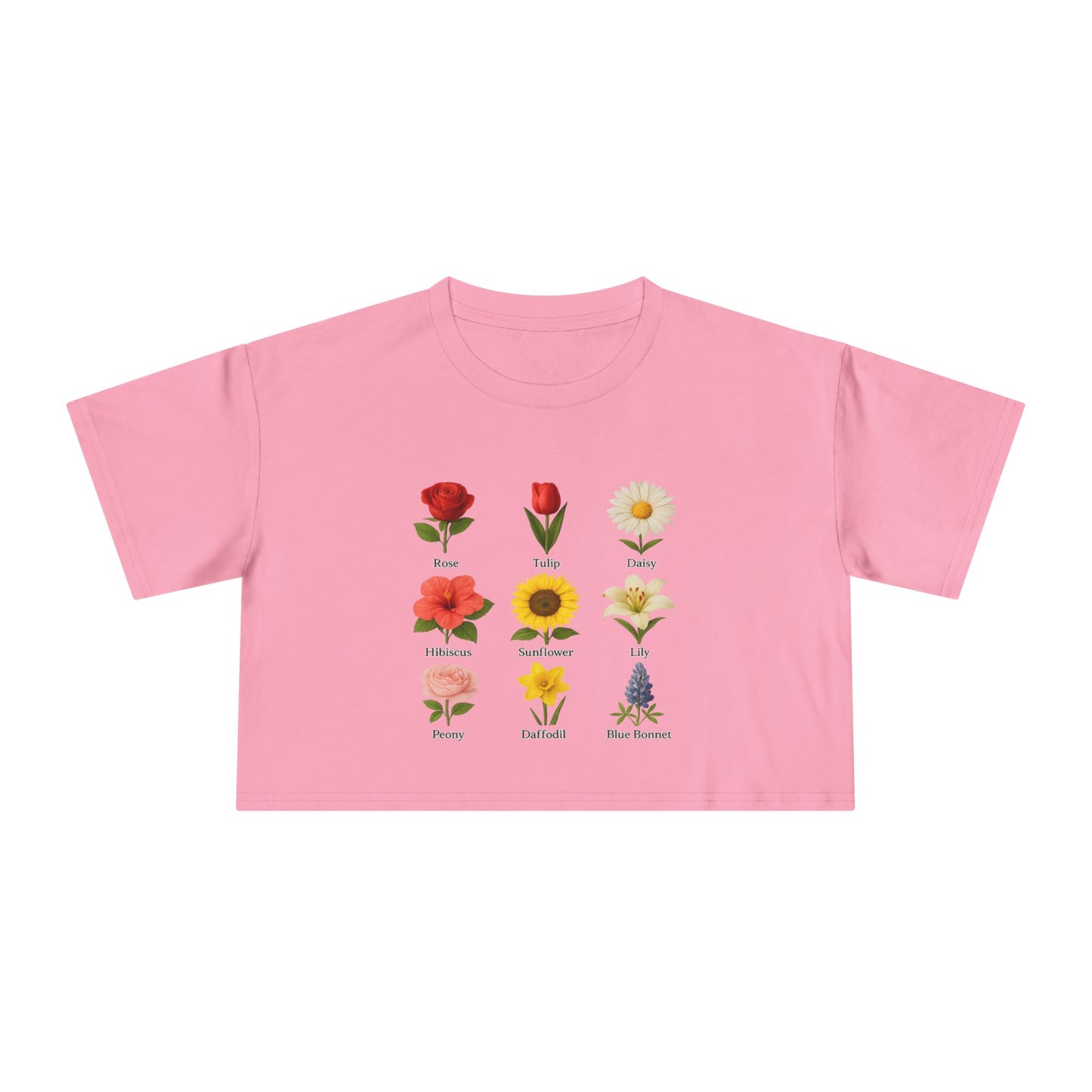 Floral Symphony Crop Tee