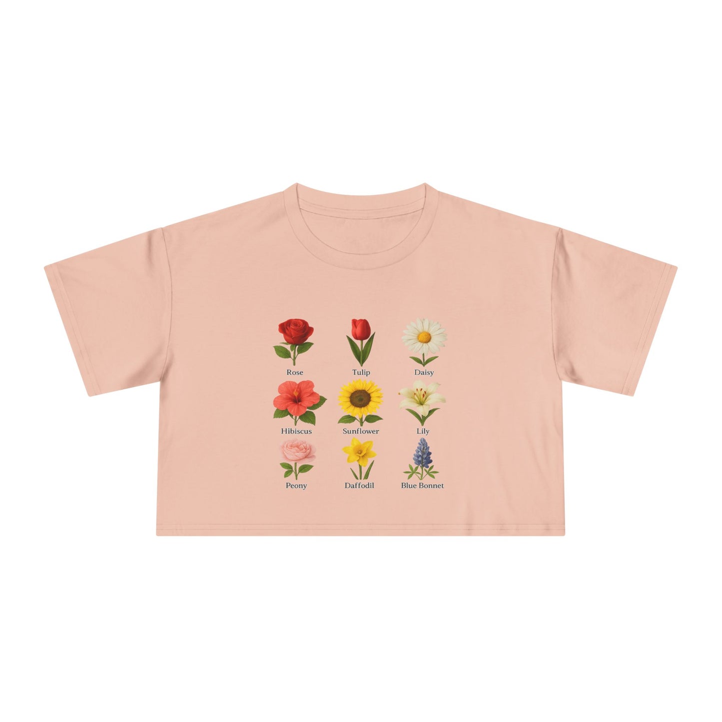 Floral Symphony Crop Tee