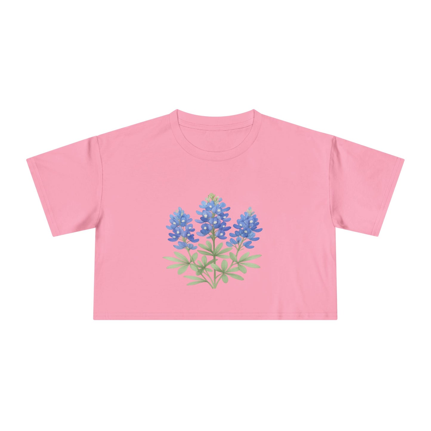 Lone Star Bluebonnet Crop Top