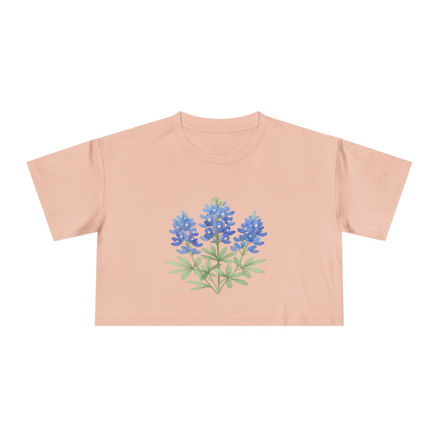 Lone Star Bluebonnet Crop Top