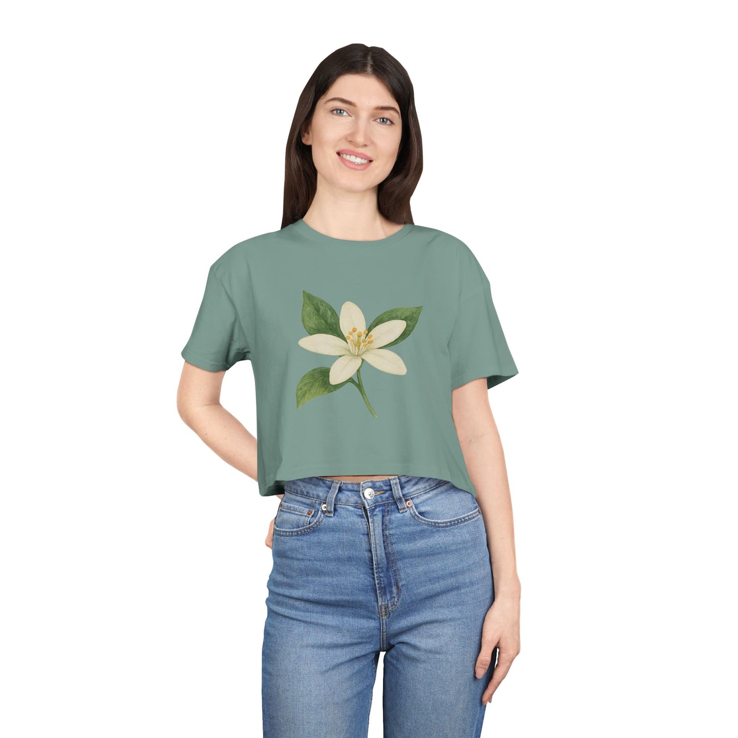 Florida Petals Crop Top