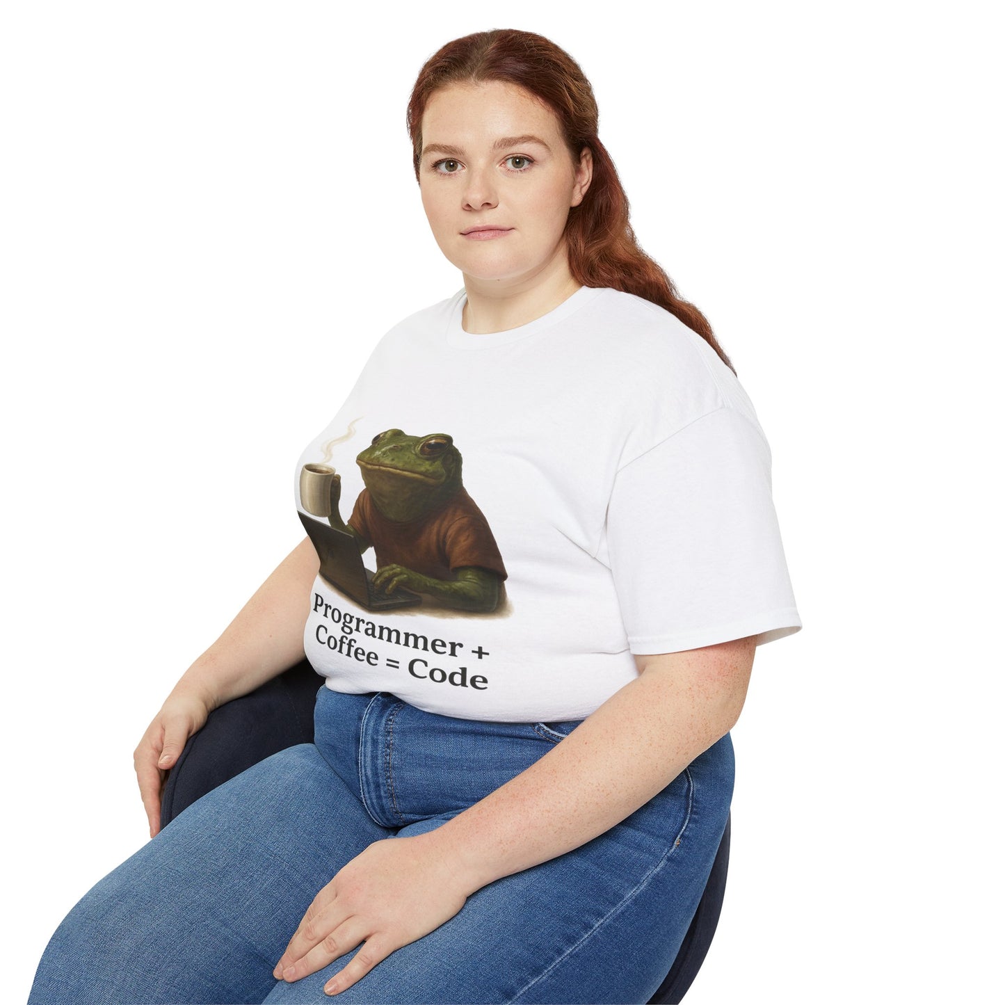 Code Croaker: Coffee-Powered Frog Tee