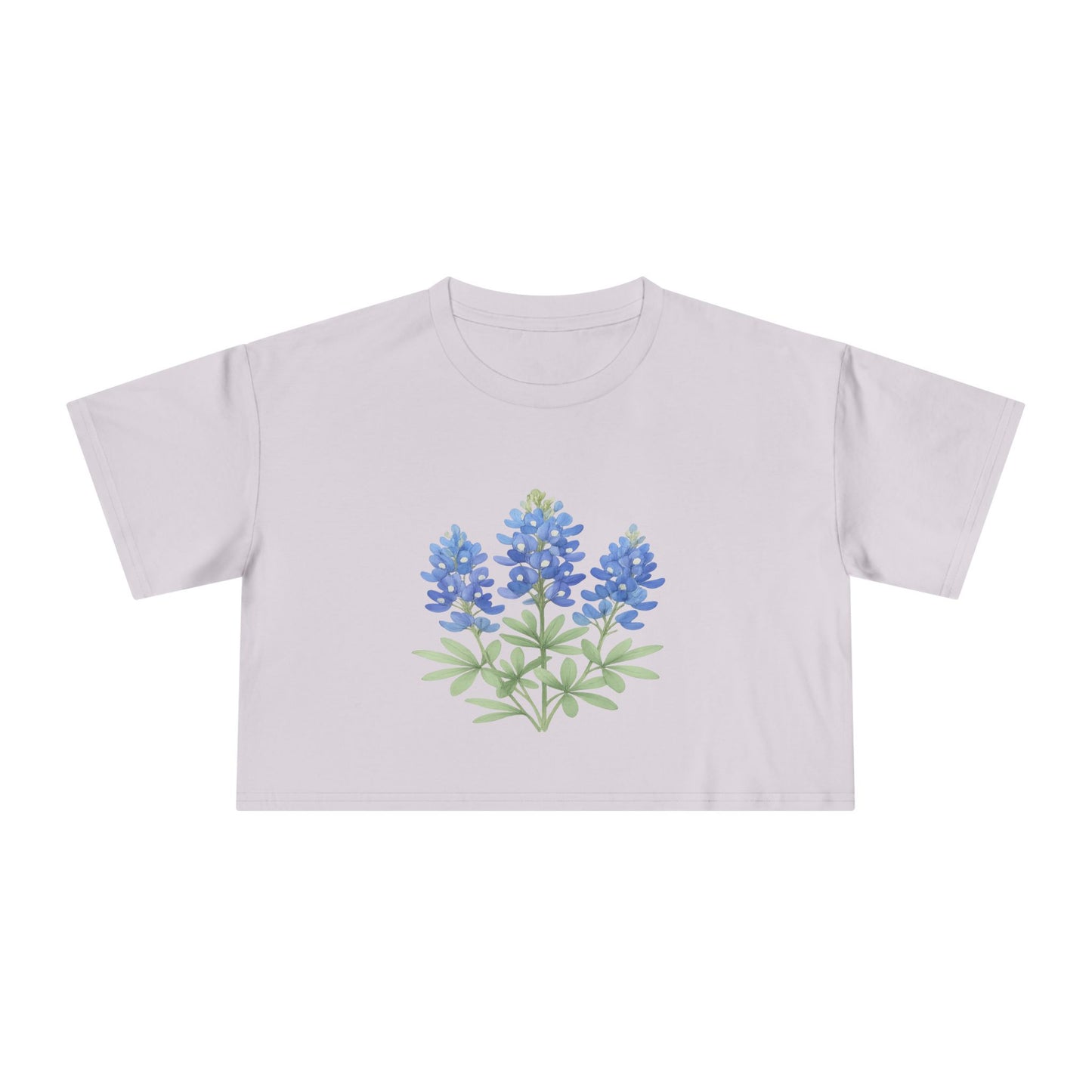 Lone Star Bluebonnet Crop Top