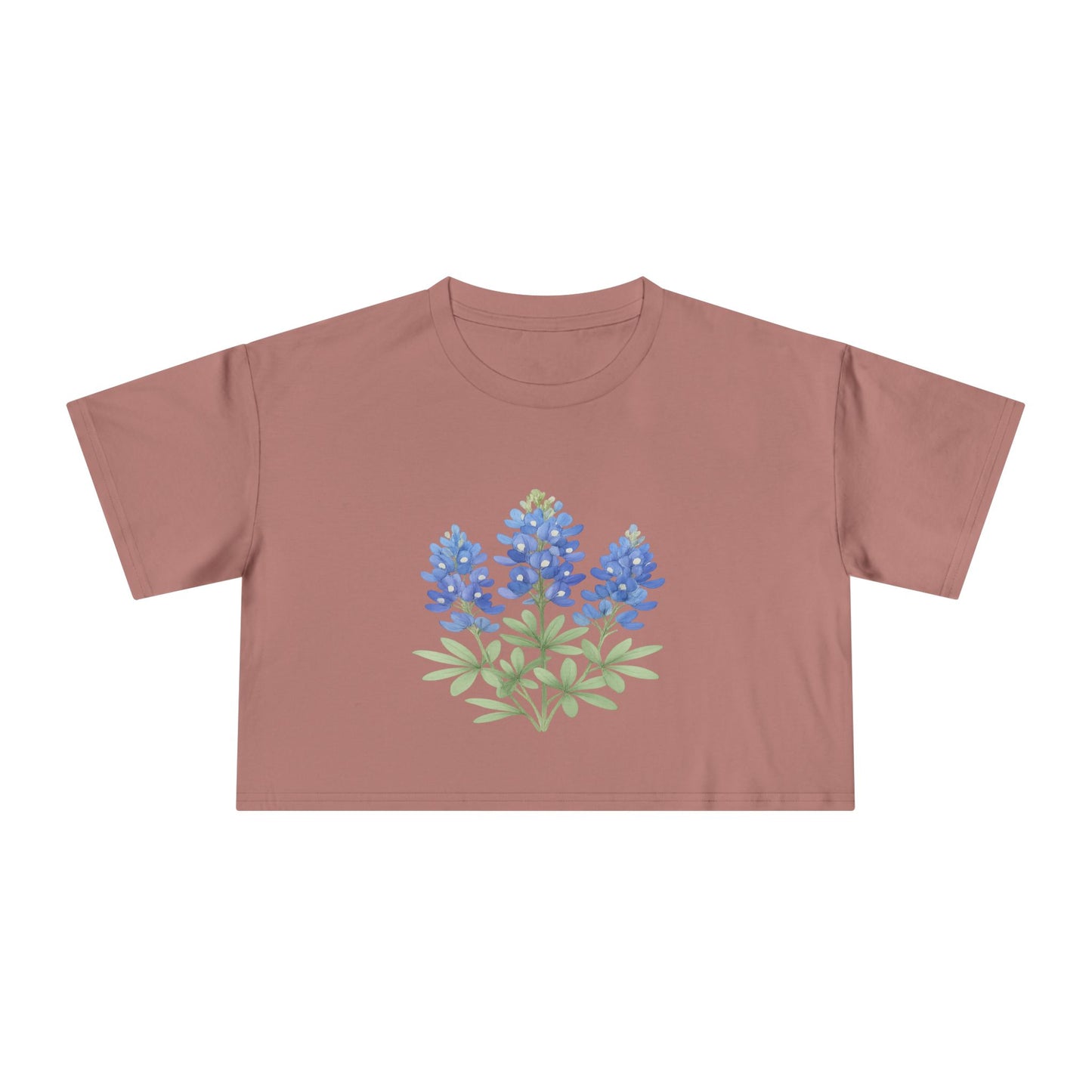 Lone Star Bluebonnet Crop Top