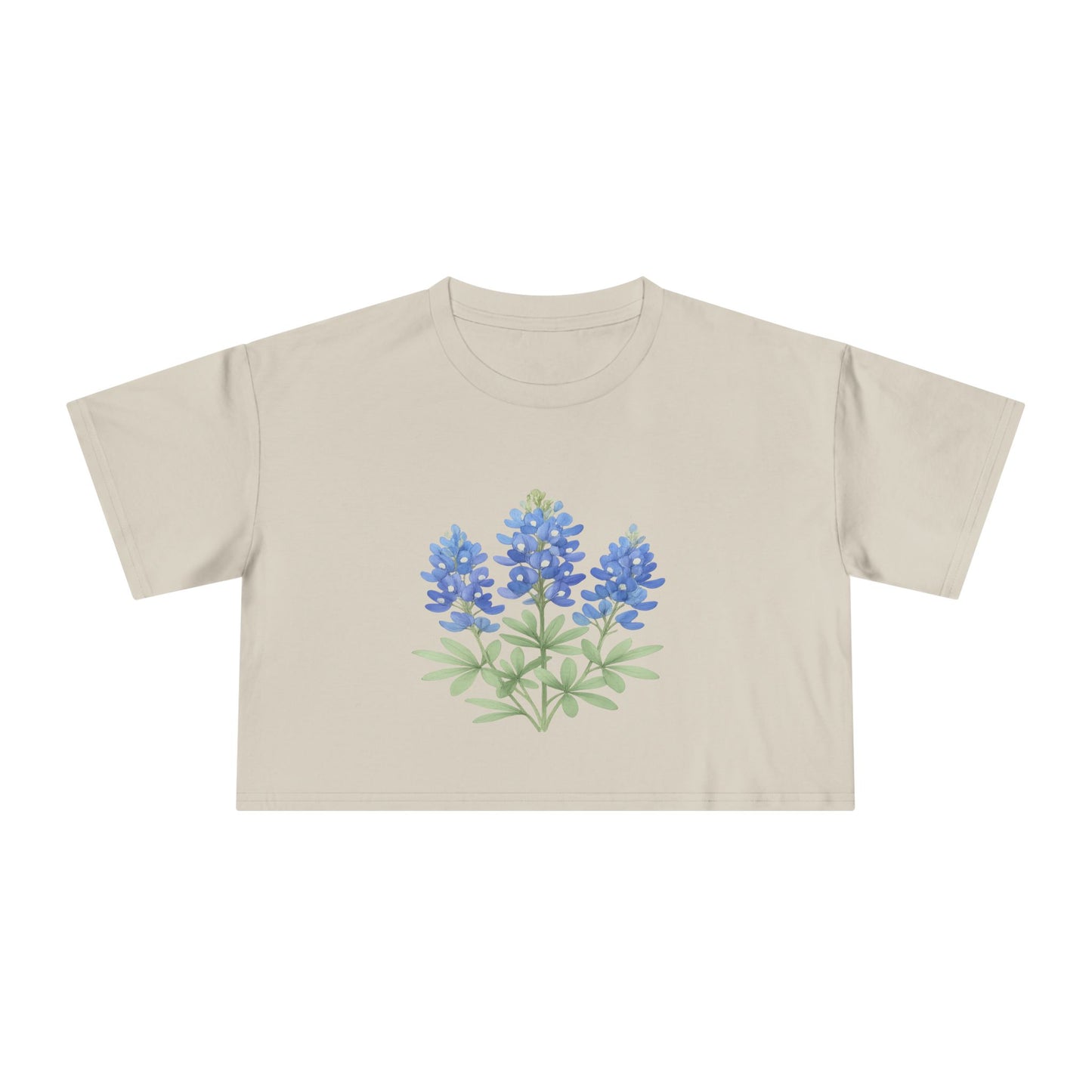 Lone Star Bluebonnet Crop Top