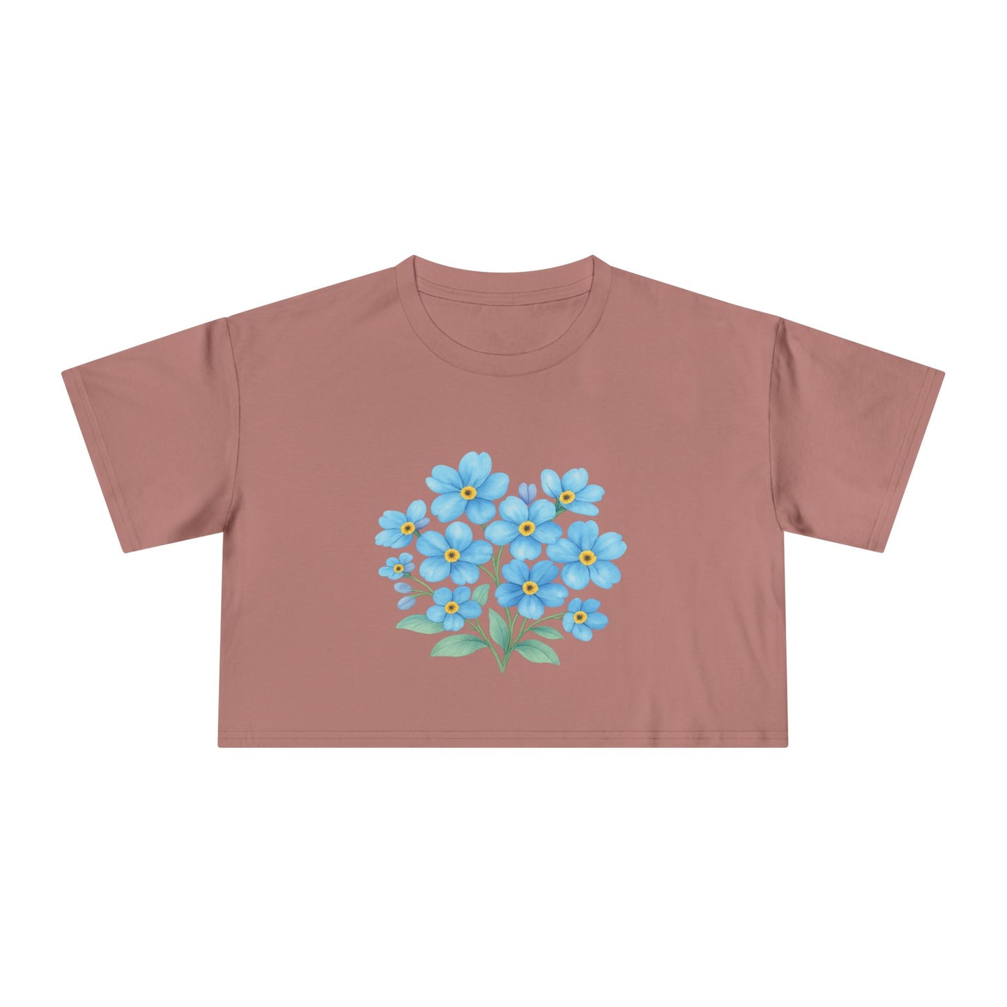 Midnight Forget-Me-Not Crop Top