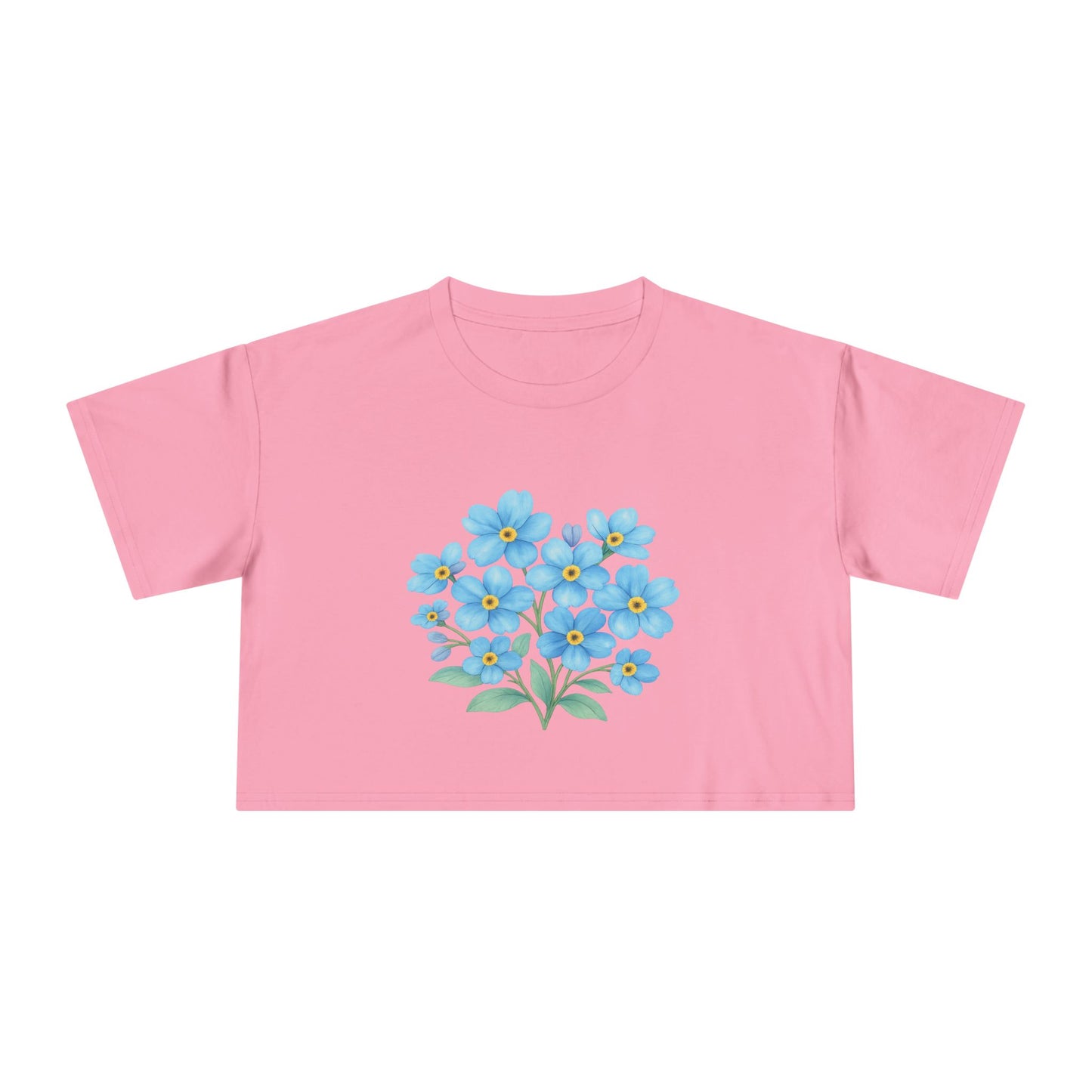 Midnight Forget-Me-Not Crop Top