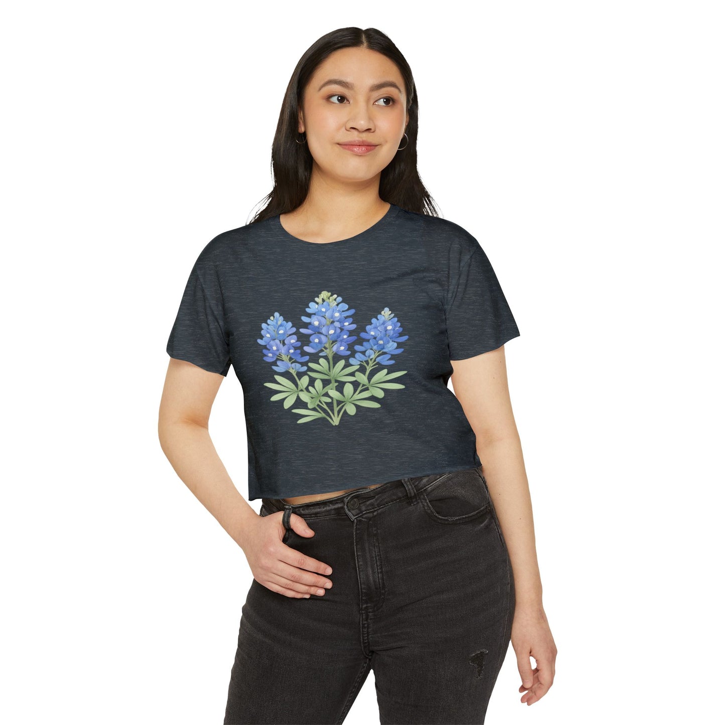 Lone Star Bluebonnet Festival Crop Top