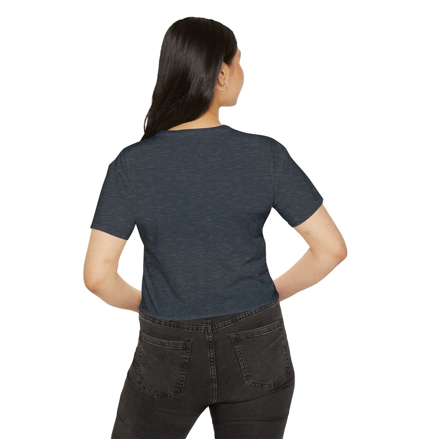 Midnight Forget-Me-Not Festival Crop Top