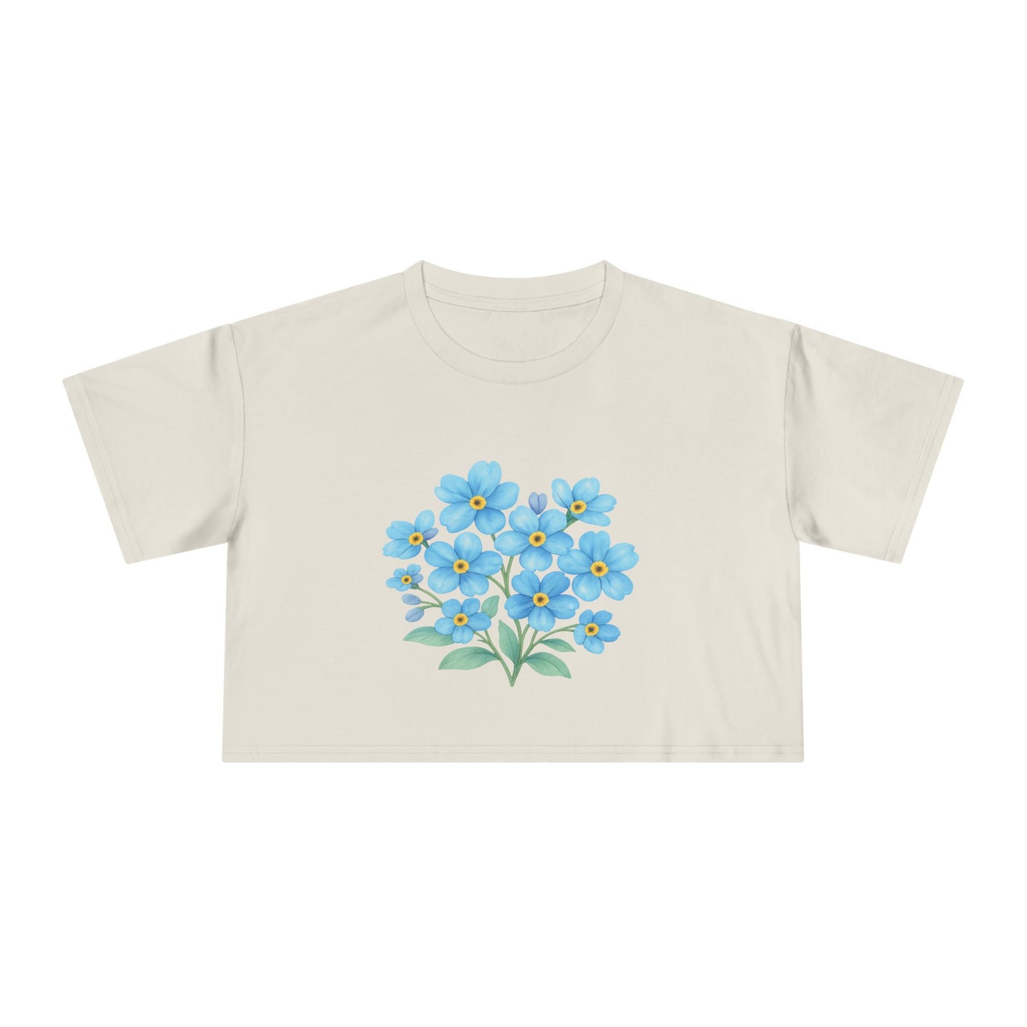 Midnight Forget-Me-Not Crop Top
