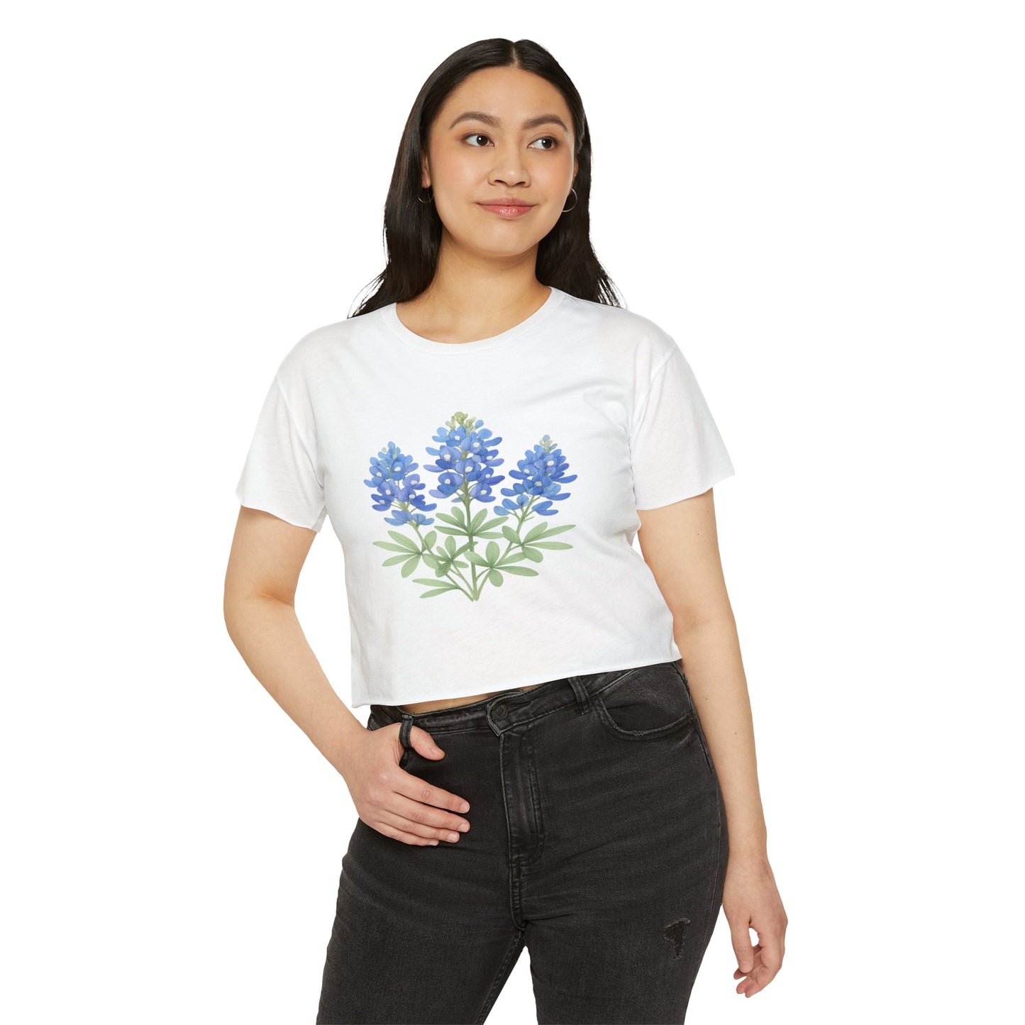 Lone Star Bluebonnet Festival Crop Top