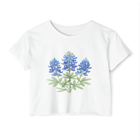 Lone Star Bluebonnet Festival Crop Top