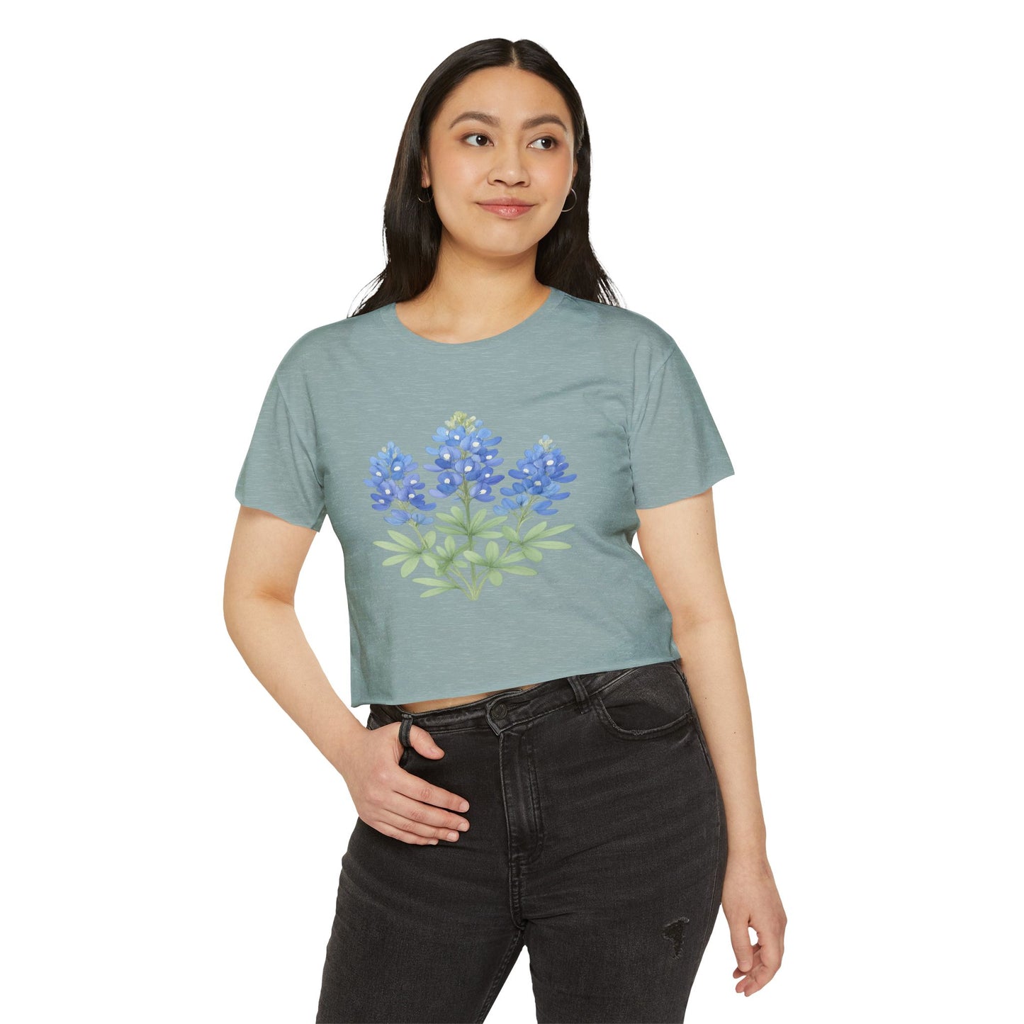 Lone Star Bluebonnet Festival Crop Top