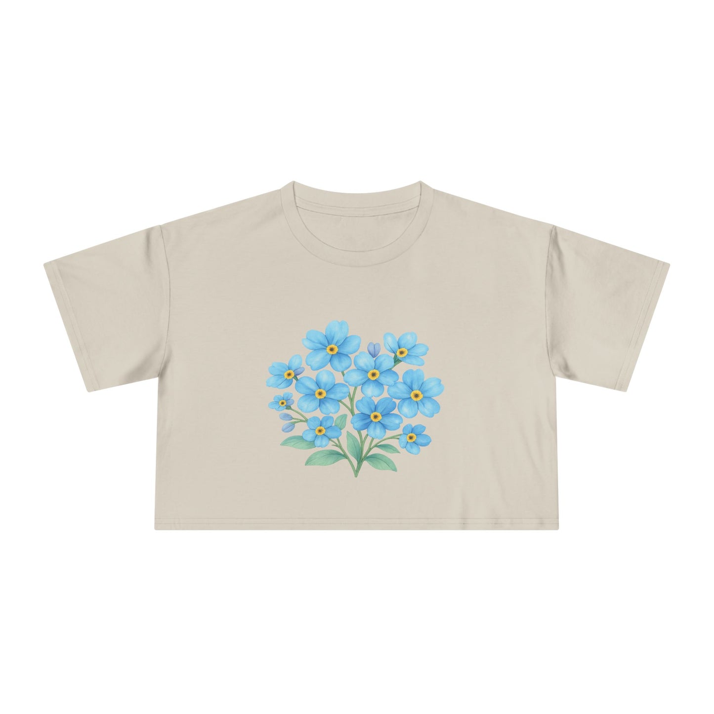 Midnight Forget-Me-Not Crop Top