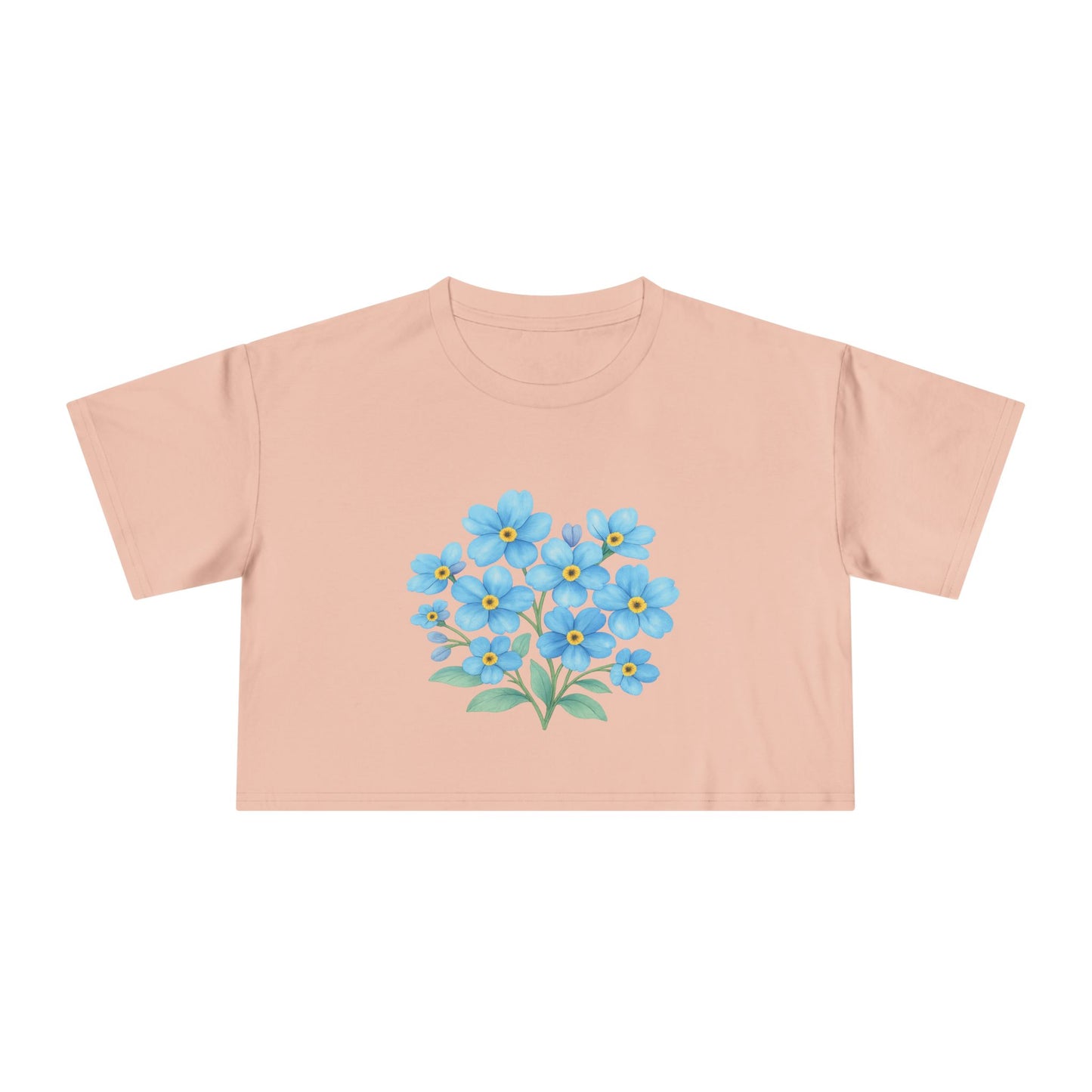 Midnight Forget-Me-Not Crop Top