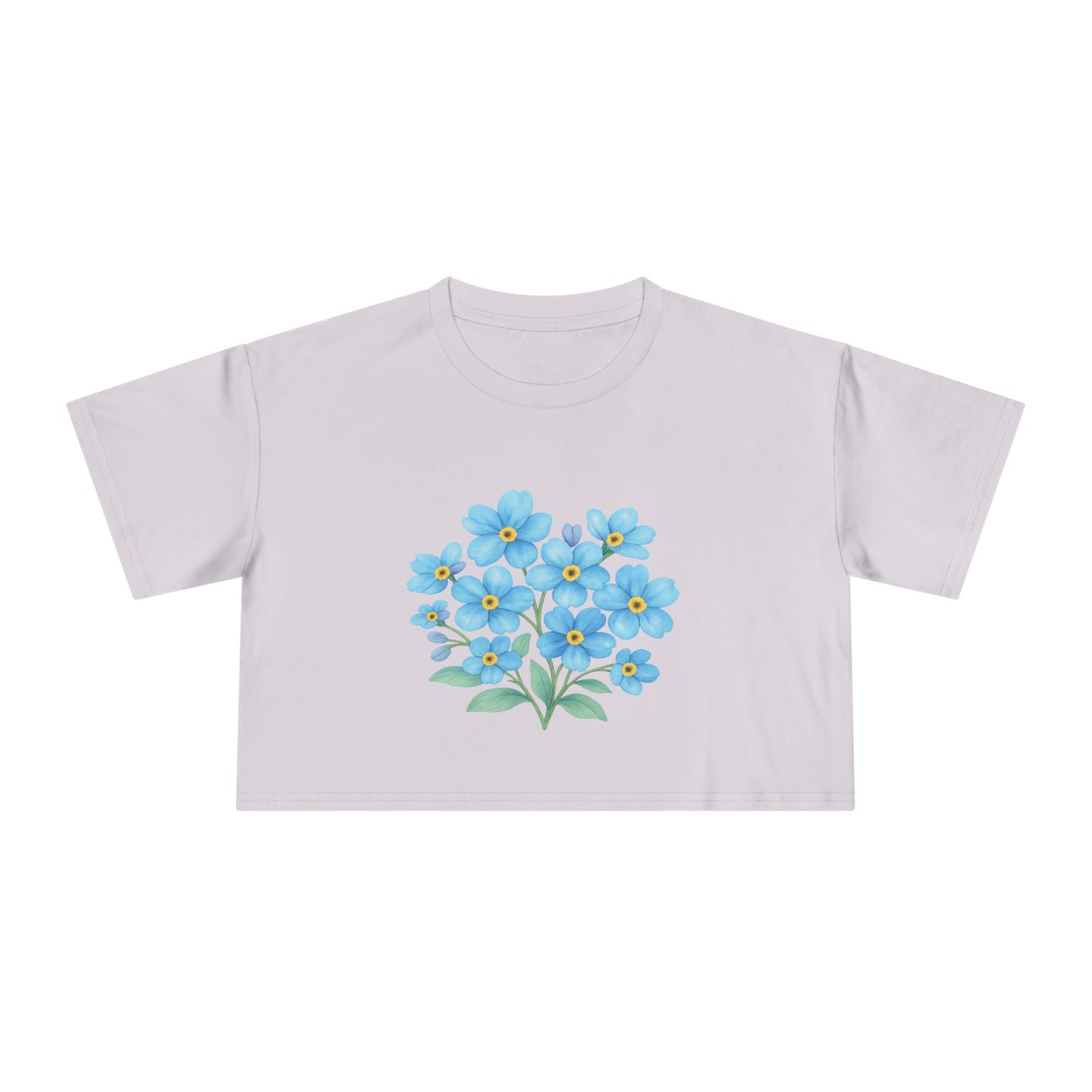 Midnight Forget-Me-Not Crop Top